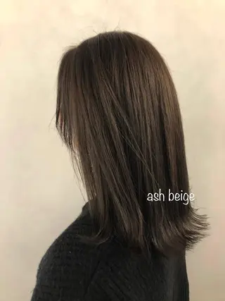 ミディアム カラー パーマ ヘアアレンジ 🌿AMANE🌿 sakiのヘアスタイル