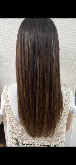 ロング 韓国風透明感カラー 💎YUI💎のヘアスタイル