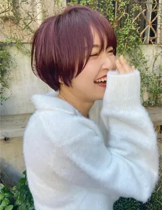 ショート カラー 🦋透明感カラー🦋 なつやのヘアスタイル