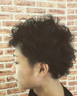 ショート パーマ メンズ お気に入り口コミ満足度☺️ご紹介数No.1 エリア 大人気❗️最新サロン 駅2分!所属・バッサリ◎矯正〜スパ ☆年祭#髪医者サロンのヘアスタイル