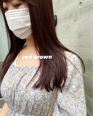 セミロング カラー パーマ ヘアアレンジ マツエク・マツパ Miku /ブリーチ/ボブのヘアスタイル