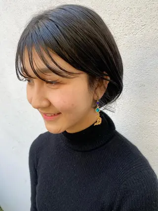 ショート cie所属・ボブ/ミニボブ 透明感カラーkadoのヘアスタイル