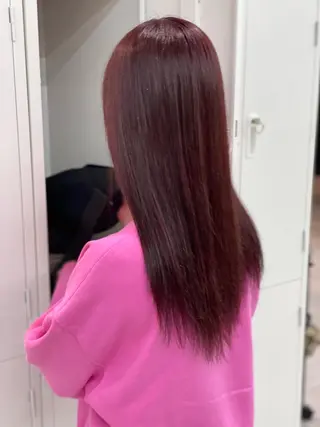 セミロング カラー ショーヤ/ブリーチ /バレイヤージュのヘアスタイル