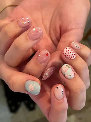 ネイル 文 /個性派ネイルのネイルデザイン