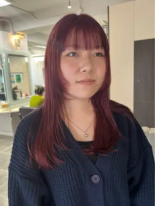ロング カラー ヘアアレンジ SALOWIN自由が丘所属・ヘッドスパ✨髪質ケア サロン🌿chacoのエステ・リラクイメージ