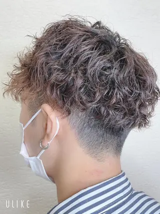 ショート パーマ メンズ ❣️モードケイズ塚口 和田一将のヘアスタイル