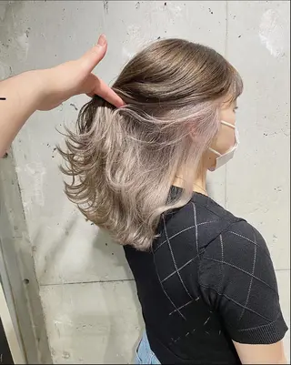 ロング カラー パーマモデル募集💖 まなみのヘアスタイル
