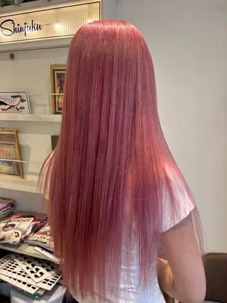 ロング カラー 新宿　副店長 新井彩斗のヘアスタイル