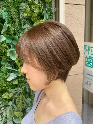 ショート カラー 透明感カラー/韓国 ヘア🩶yuri🩵のヘアスタイル