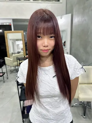 ロング カラー solua所属・さあや 【透け感/艶感】のヘアスタイル