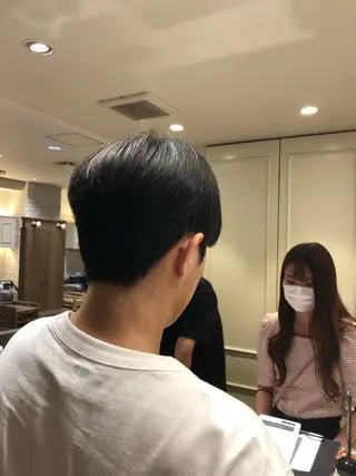 パーマ メンズ 韓国メンズヘア シンユウのヘアスタイル