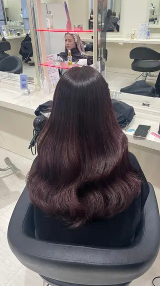 ロング 💗暖色カラー💗 ツヤ髪💗Mayaのヘアスタイル