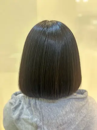 ショート カラー 艶質改善/縮毛矯正 ササキナツミのヘアスタイル