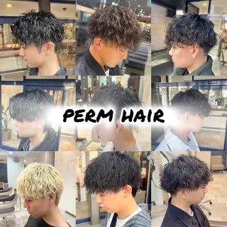 パーマ メンズ 坂口 叶汰のヘアスタイル