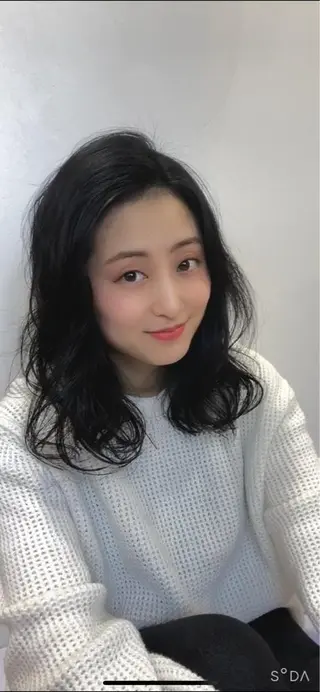 セミロング パーマ マツエク・マツパ 💙あかみね 💙(mine)のヘアスタイル