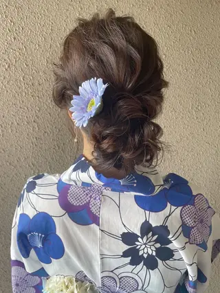 セミロング ヘアアレンジ サダハルカ |chouetteのヘアスタイル