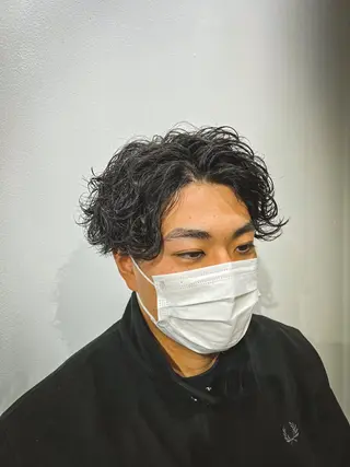 ショート パーマ メンズ ✨骨格矯正メンズ特化 美容師公平✨のヘアスタイル