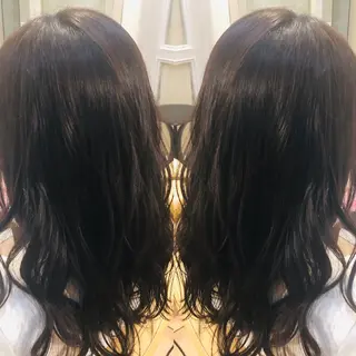 ロング パーマ 地毛風ストレート ⚡️下ノ村柊斗⚡️のヘアスタイル