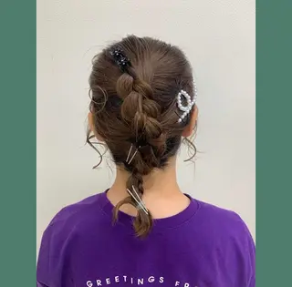 カラー ヘアアレンジ 桃果 momokaのヘアスタイル