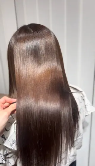 ロング カラー パーマ 艶髪透明感🫧/ひか カットモデル募集✂︎のヘアスタイル