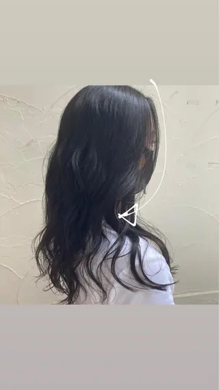 ロング パーマ/名古屋パーマ / コデラ ナナホのヘアスタイル