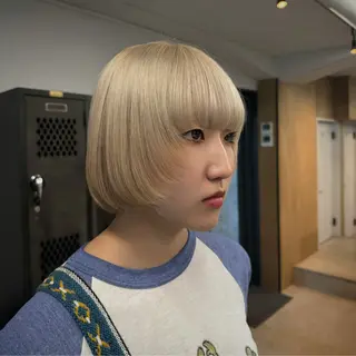 ショート INORI|艶カラ ー|フェイスレイヤーのヘアスタイル