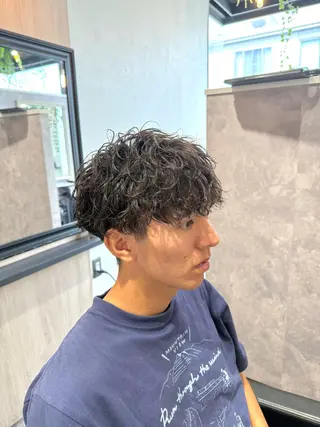 パーマ メンズ 大倉山駅メンズヘア ヒダカミズキのヘアスタイル