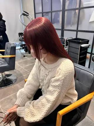 ロング カラー 韓国×髪質改善カラー 💎hinaのヘアスタイル