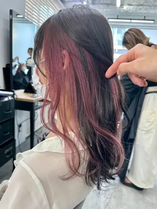 ロング カラー 🫐寒色系カラー 🫐ヤマナカリリカのヘアスタイル