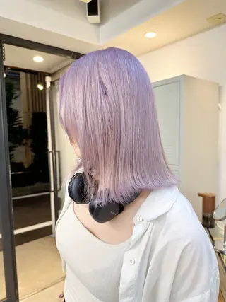 ミディアム カラー ショートカット/ Yui ✨のヘアスタイル