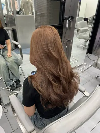 セミロング カラー スワイプするのちょっ と待った艶髪/透明感のヘアスタイル