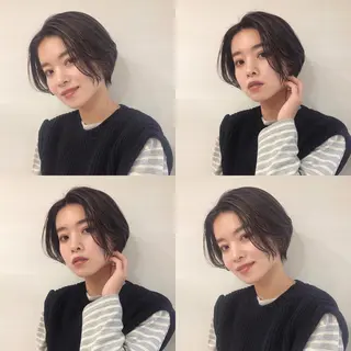 ショート カラー 貴方に似合うを見つけ ます🌱市川リョウカのヘアスタイル