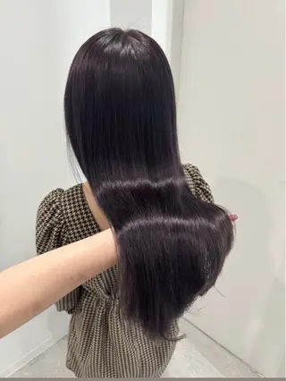 ロング miku/ラベンダー 透明感カラー🪻❤︎のヘアスタイル