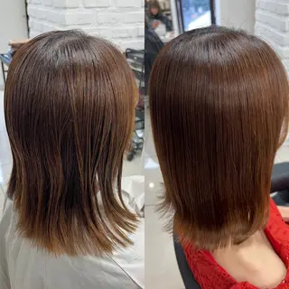 ミディアム 染野 匠のヘアスタイル