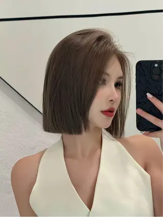 ミディアム カラー ワンホンヘア ケラチン/Kaitoのヘアスタイル