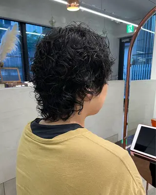 パーマ メンズ 【ブリーチ特化】 イマダナツミのヘアスタイル