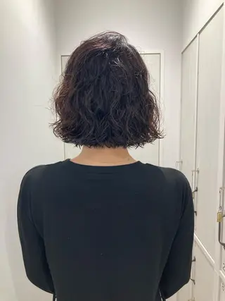 ショート パーマ メンズヘア/透明感 カラー/ayatoのヘアスタイル