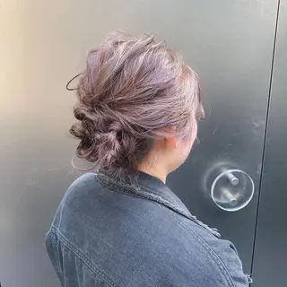 ミディアム カラー インナーカラー/天神 ブリーチ/吉田のヘアスタイル