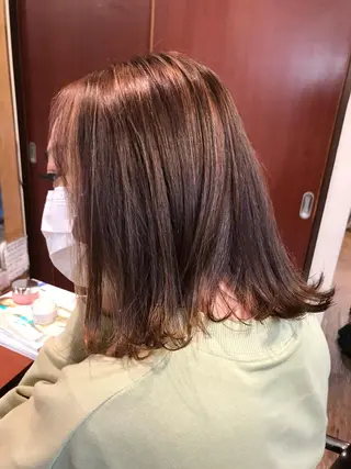 ミディアム カラー 髪質改善・縮毛矯正・ パーマ講師✨山田夏樹のヘアスタイル