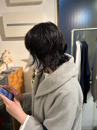 ミディアム パーマ sakura🌸 レイヤー/韓国ヘアのヘアスタイル