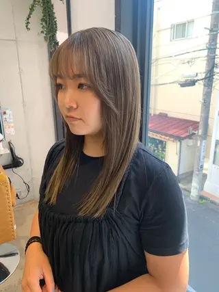 ロング カラー ルーツカラー/ デザインカラー/井川のヘアスタイル