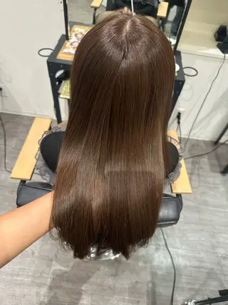 ミディアム カラー 上田 紗也のヘアスタイル