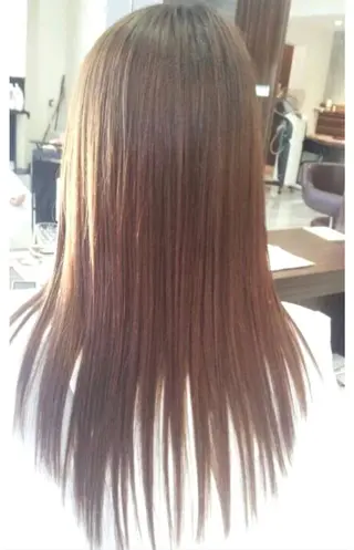 ロング パーマ 南草津美容室デザインスペースアース所属・南草津ヘナカラー＆ ストレート★YUMIのヘアスタイル