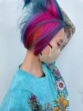 ショート カラー 🌈🌸あおき みちる🌟💗のヘアスタイル