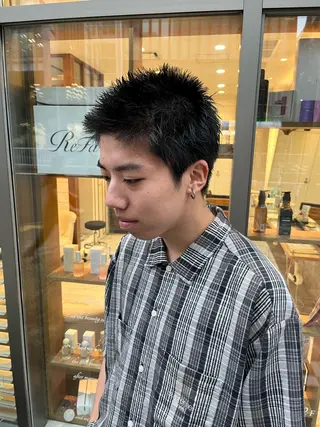 ショート メンズ ゆもとまひろ🫧 渋谷/メンズパーマのヘアスタイル