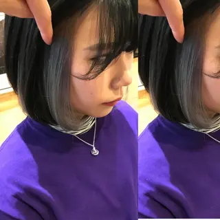 ショート カラー ヘアアレンジ 🦋韓国ヘア 坂本 菜摘🦋のヘアスタイル