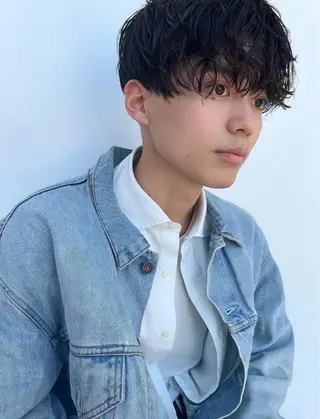 メンズ fumi🪞血色感 アップ艶カラーのヘアスタイル