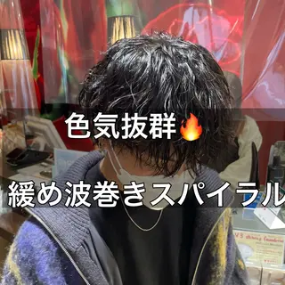 ミディアム 中島 稔/稲毛メンズパーマのヘアスタイル