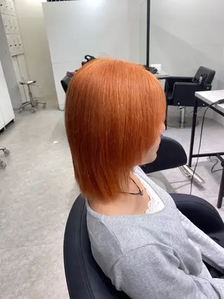 ミディアム カラー PELEshibuya所属・カットモデル様無料 💎saaya💎のヘアスタイル