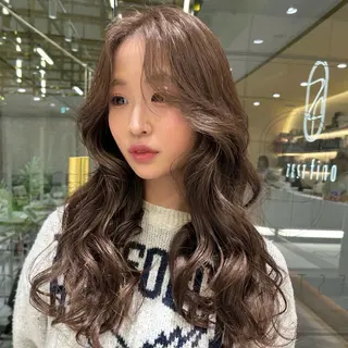 ロング カラー 🇰🇷韓国スタイル /束間まつげ🎀ミキのヘアスタイル